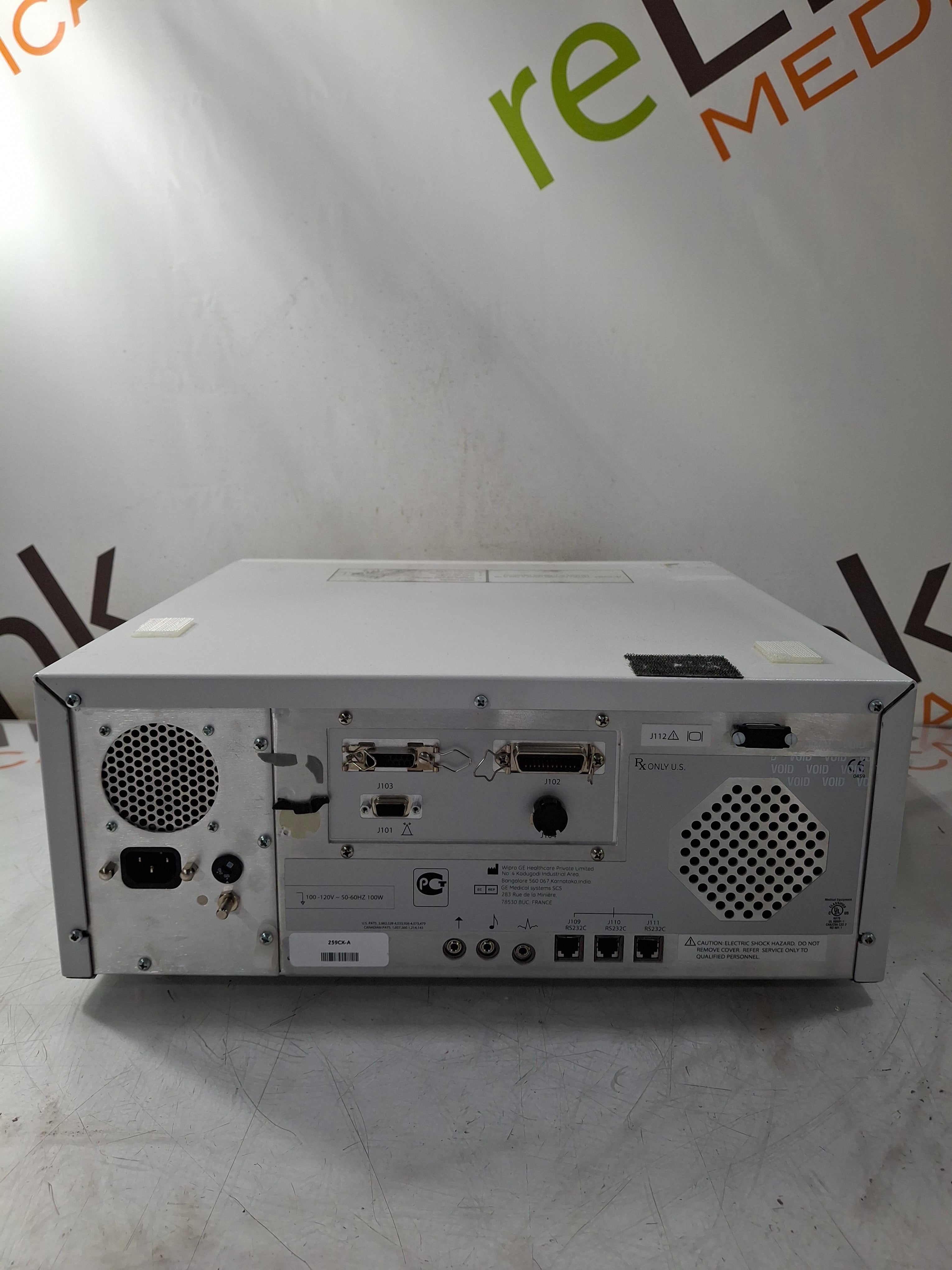 GE Healthcare Corometrics 250cx Series Model 259cx-a Fetal Monitor