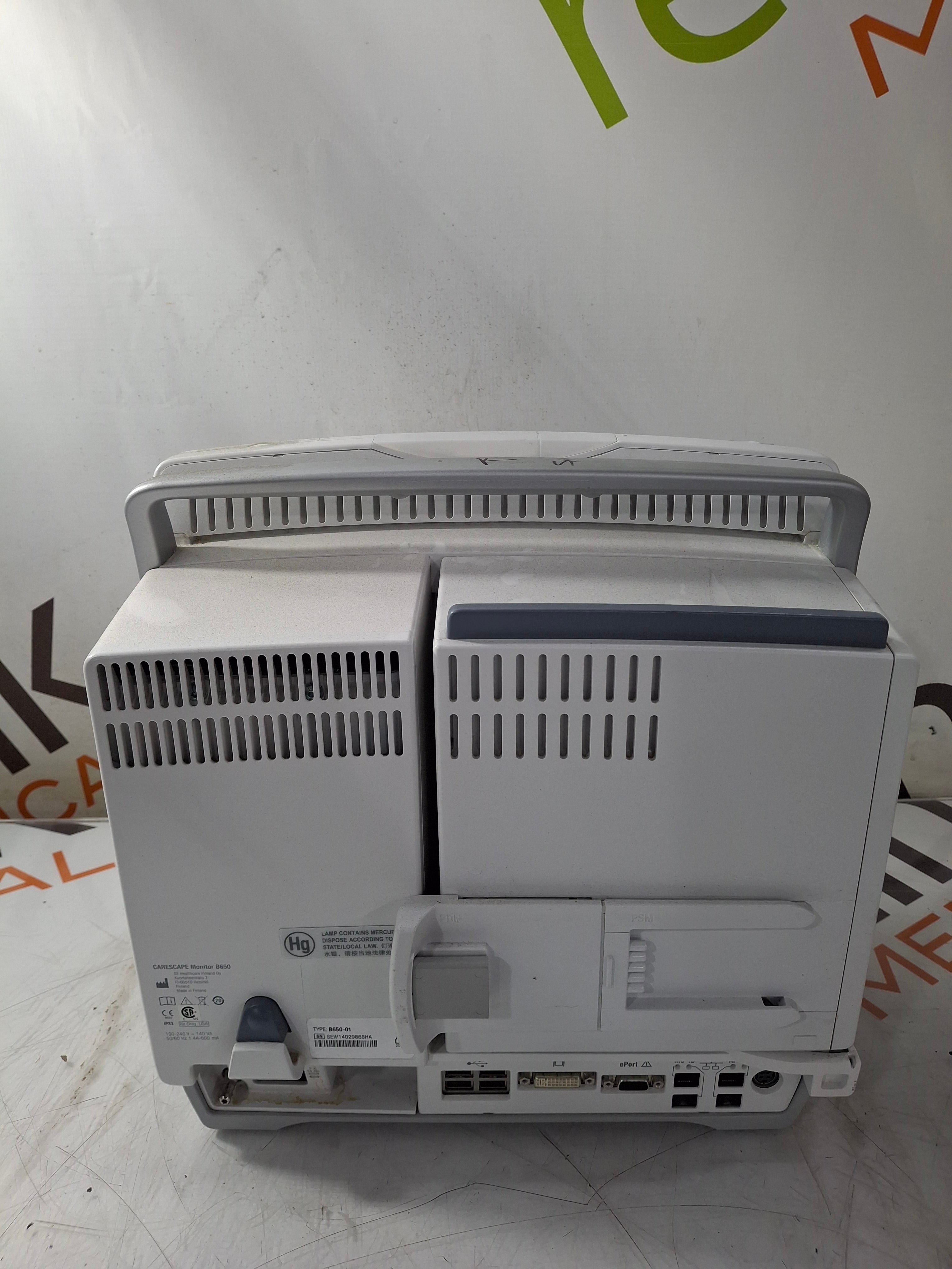 GE Healthcare Carescape B650 Critical Care Patient Monitor