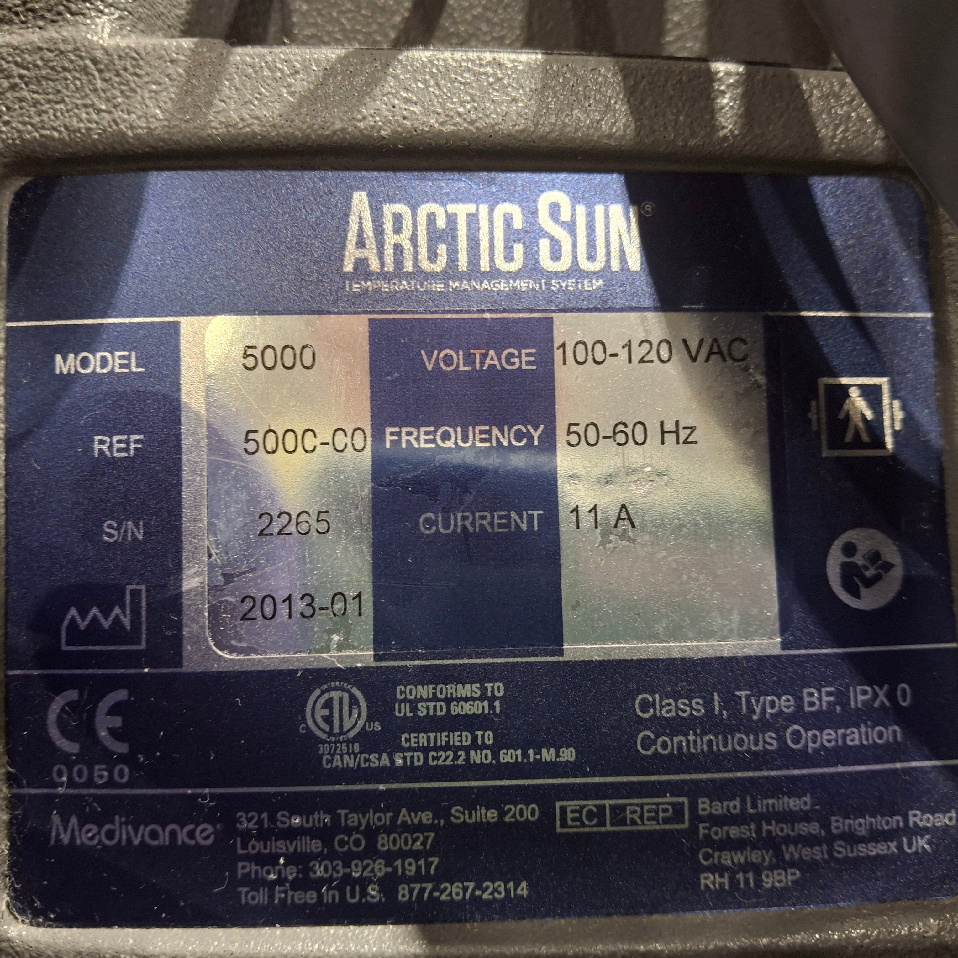 Medivance Arctic Sun 5000 Temperature Management System
