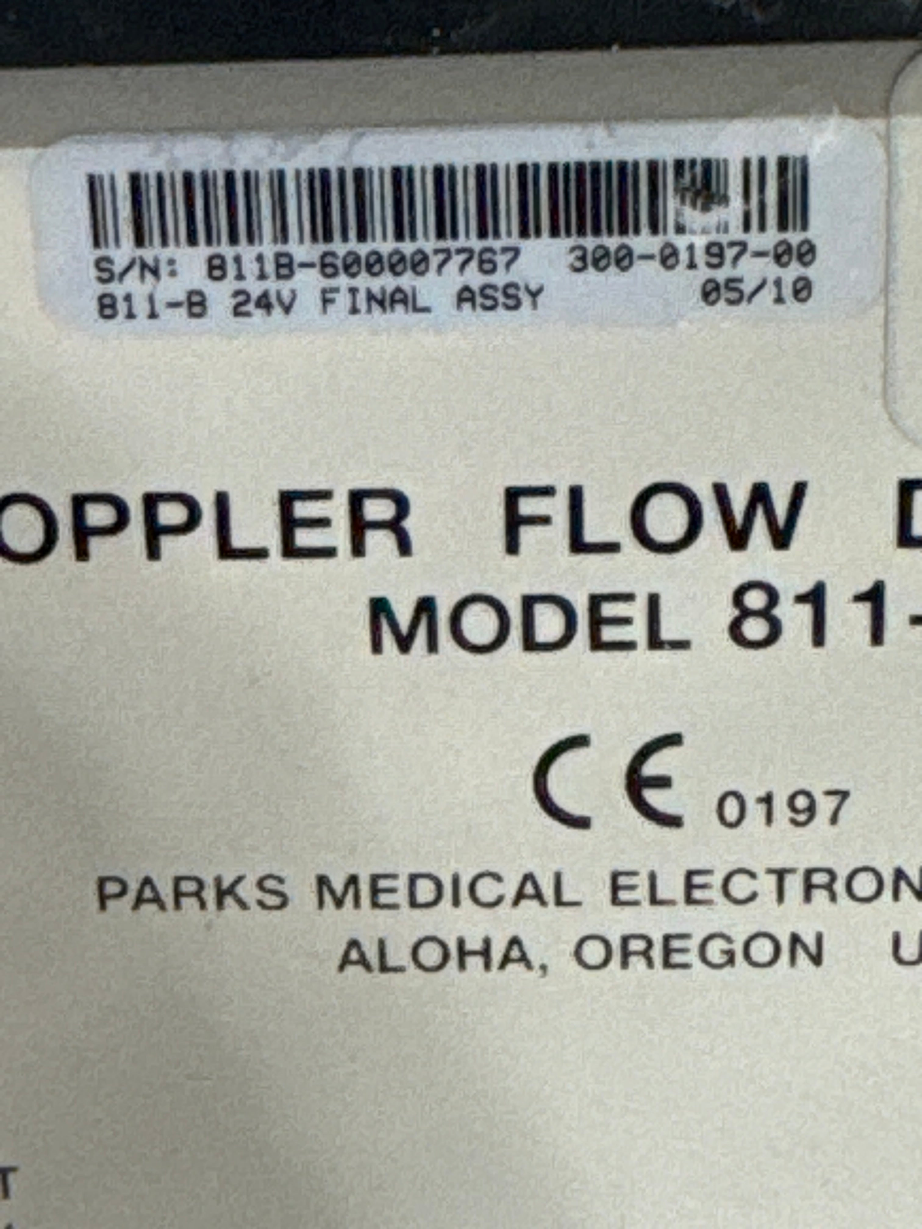 Parks 811-B Doppler Flow Detector