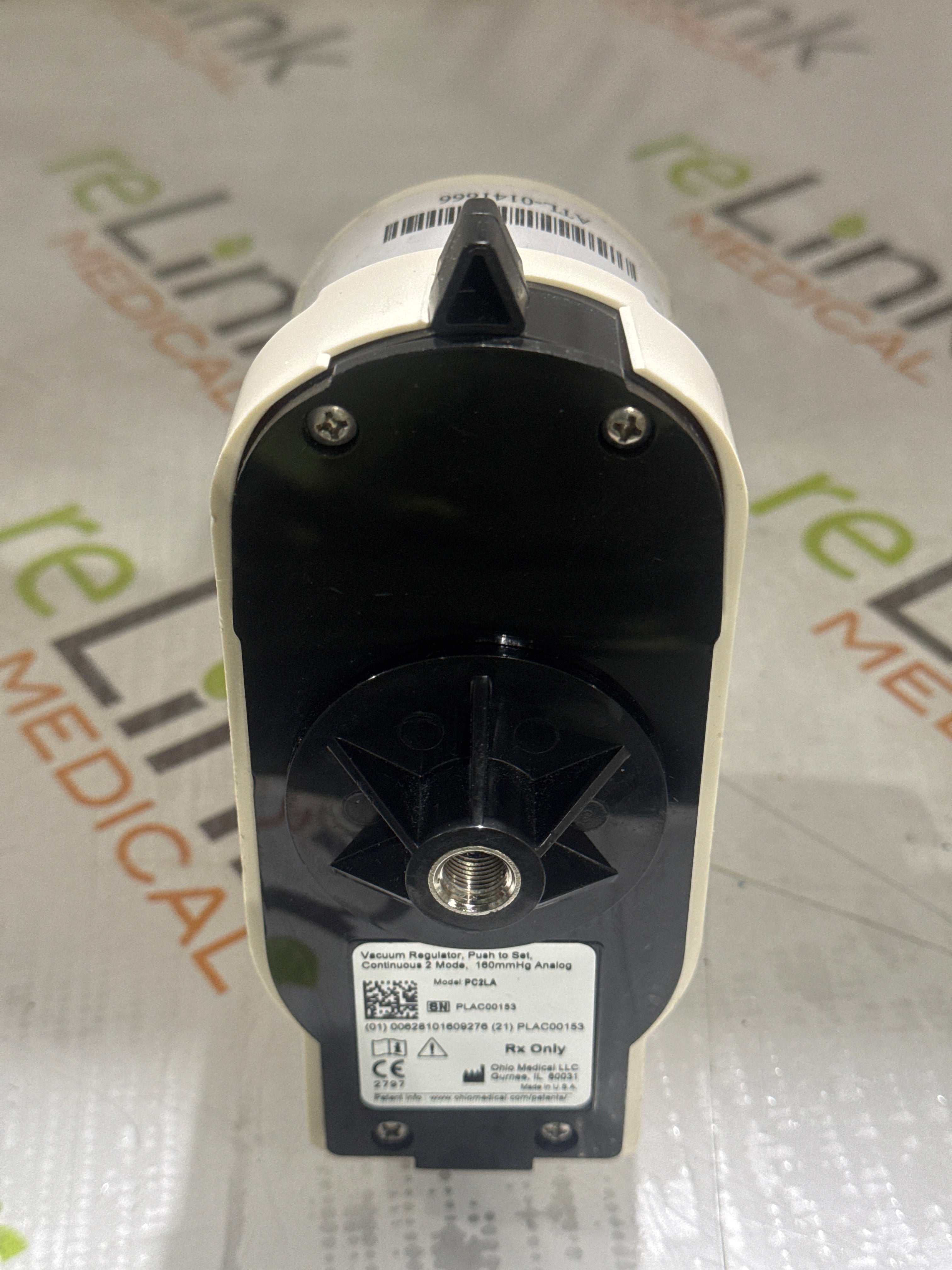 Ohio Medical Corporation Push to Set Vacuum Regulator