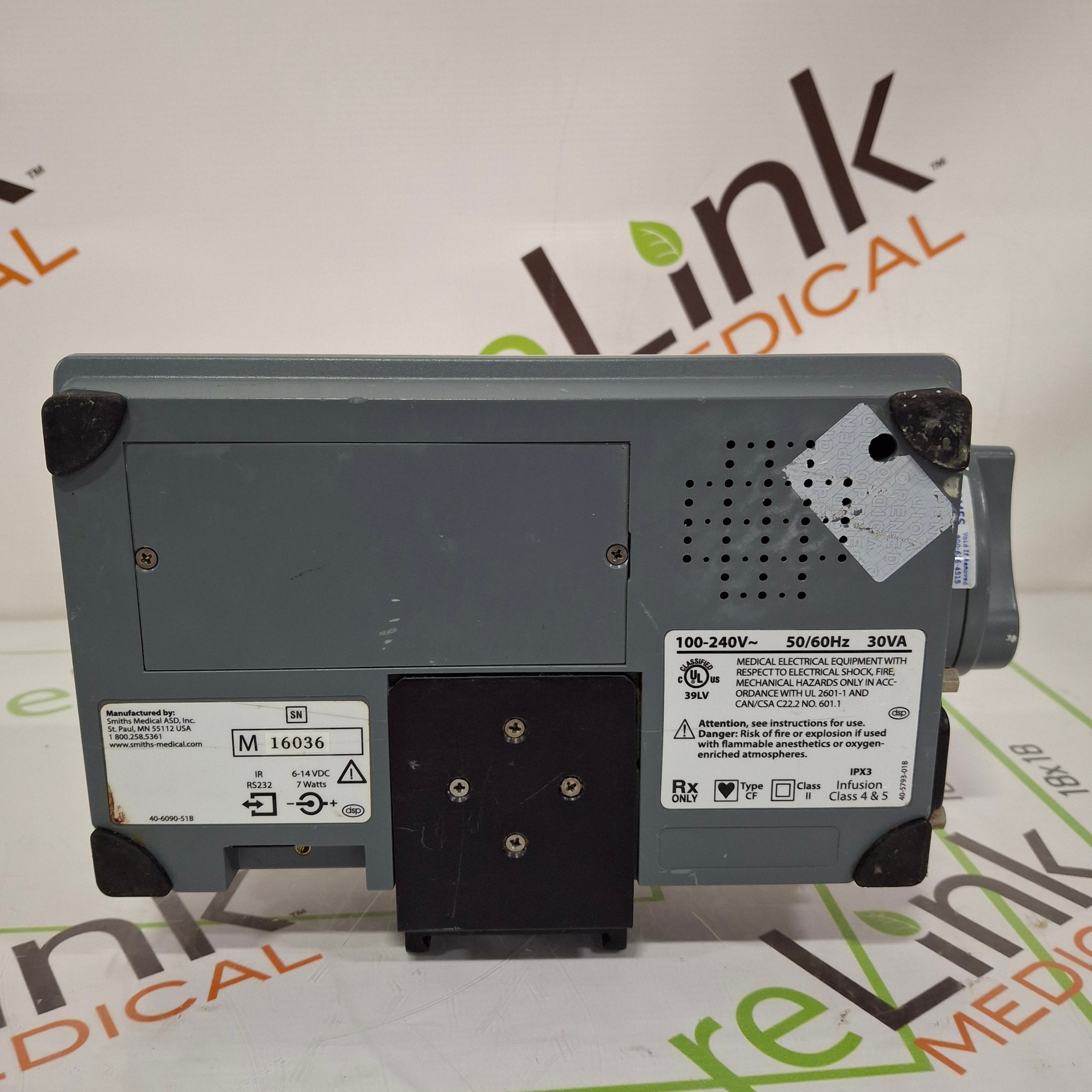 Smiths Medical Medfusion 3500 Version 5 Syringe Infusion Pump