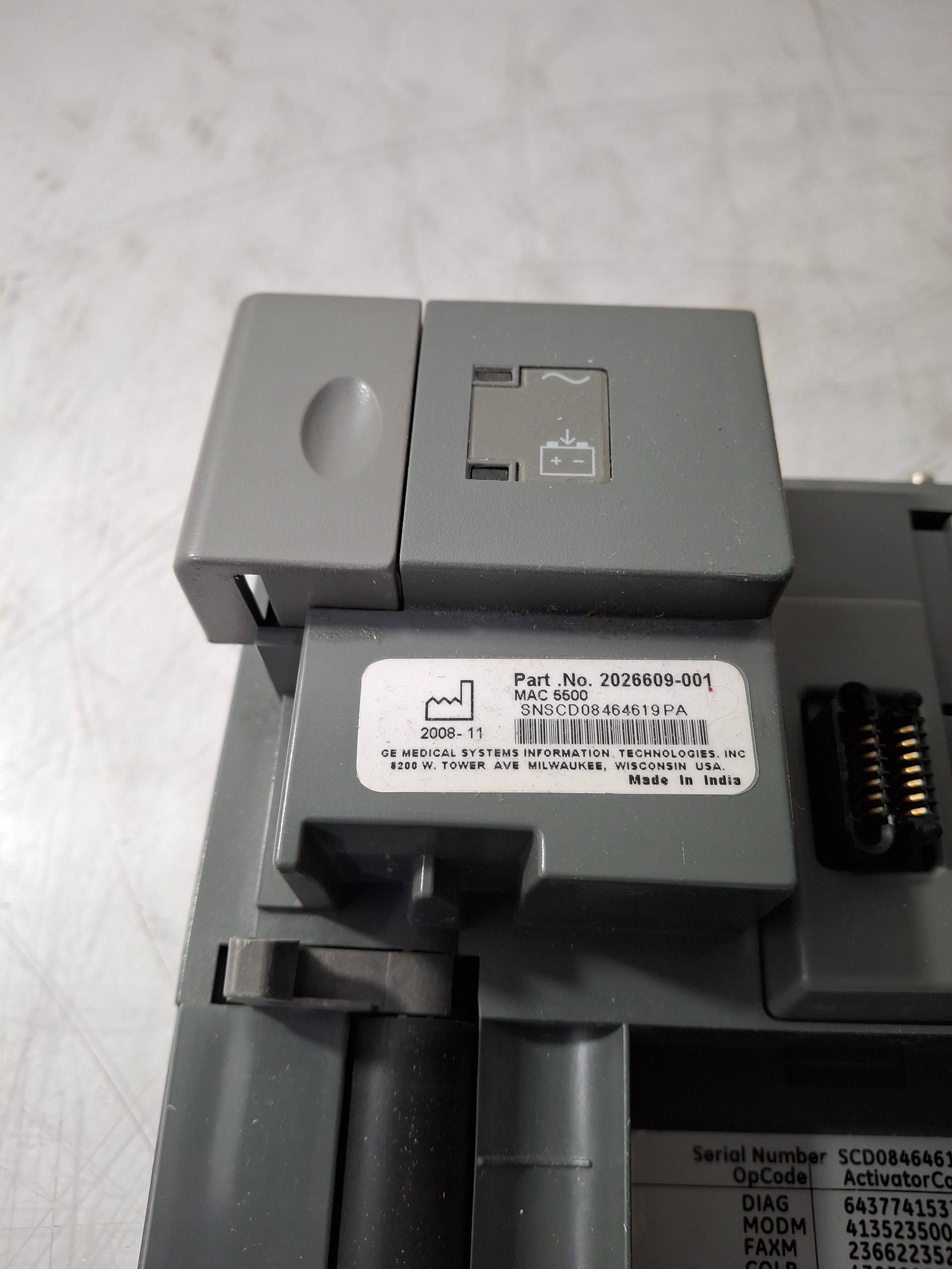 GE Healthcare MAC 5500 ECG without CAM Module