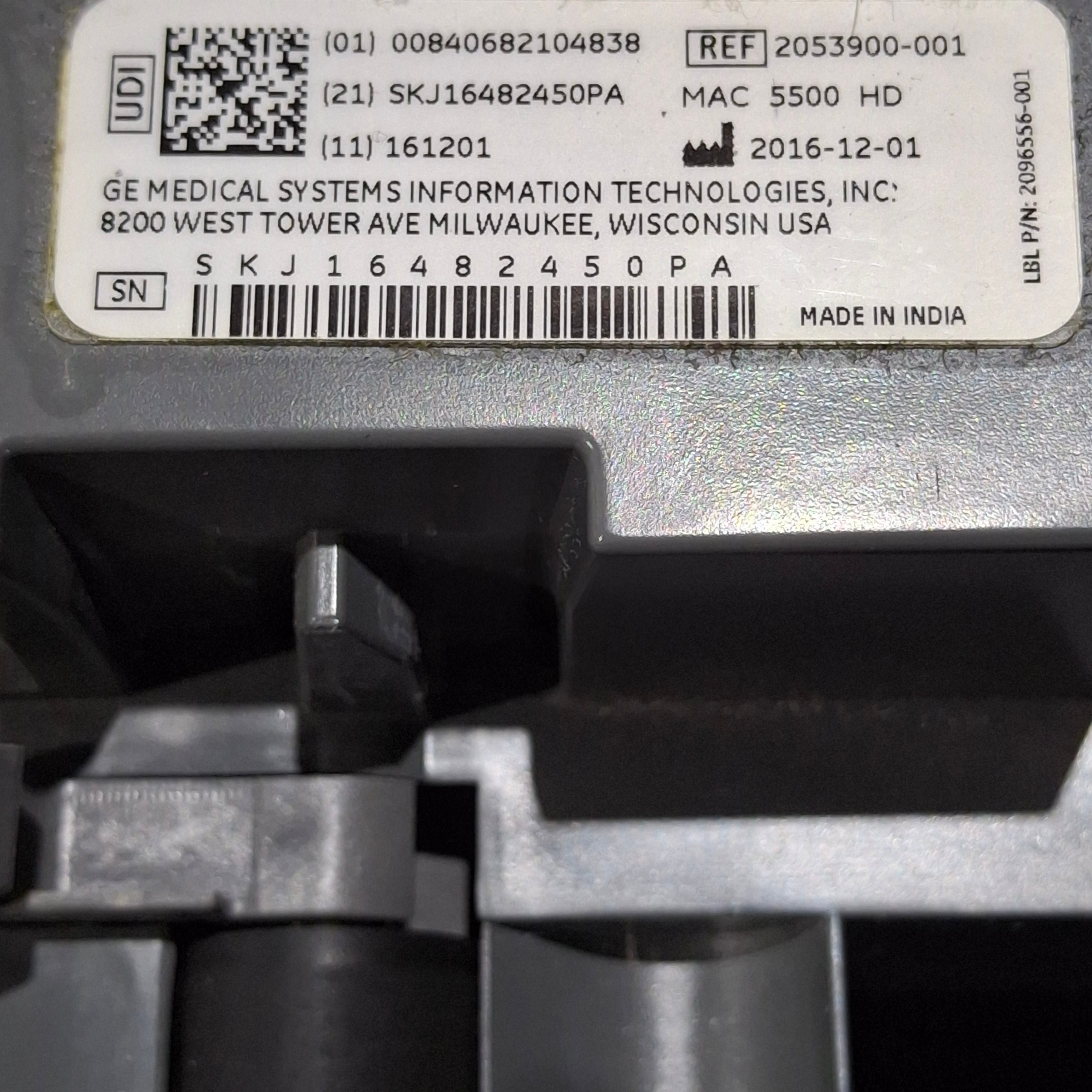 GE Healthcare MAC 5500 HD ECG with CAM Module