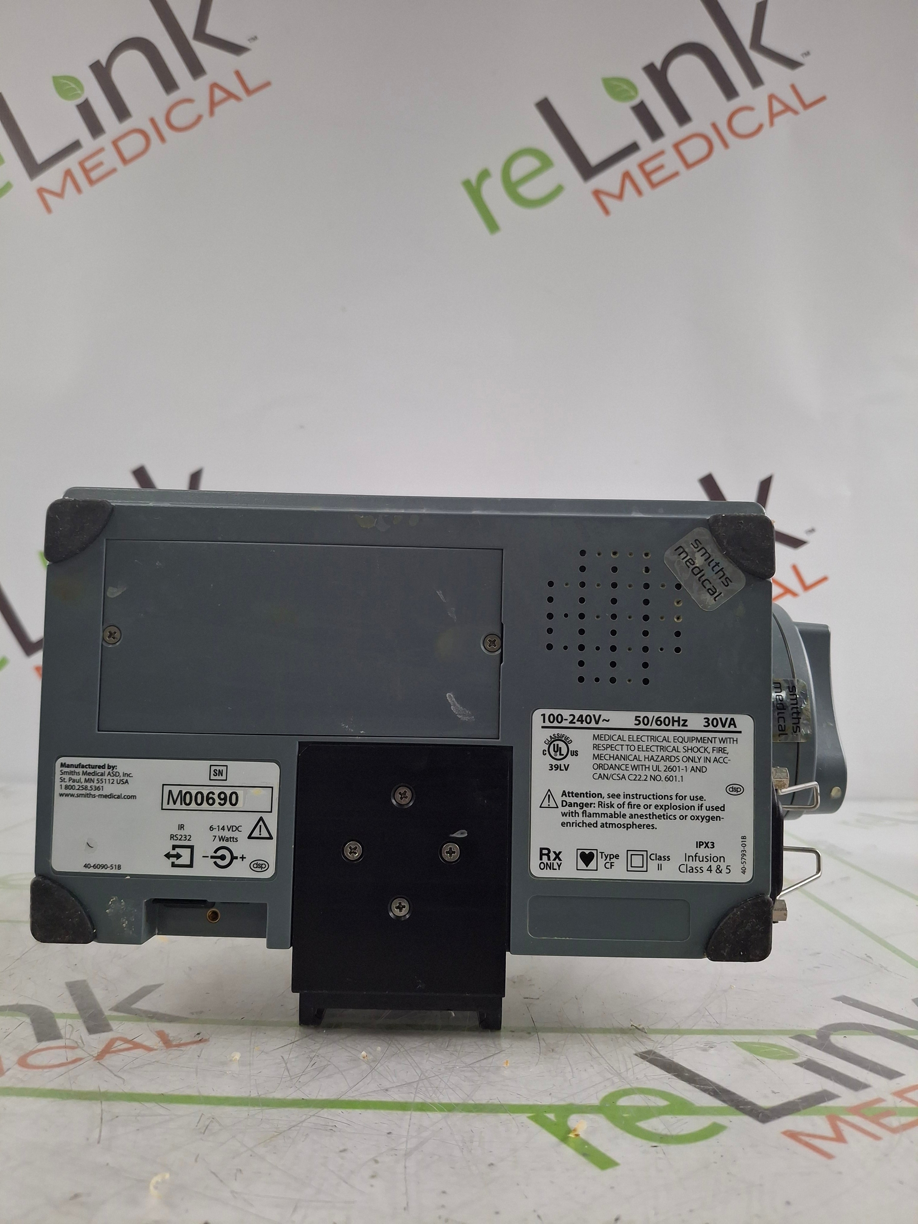 Smiths Medical Medfusion 3500 Version 5 Syringe Infusion Pump