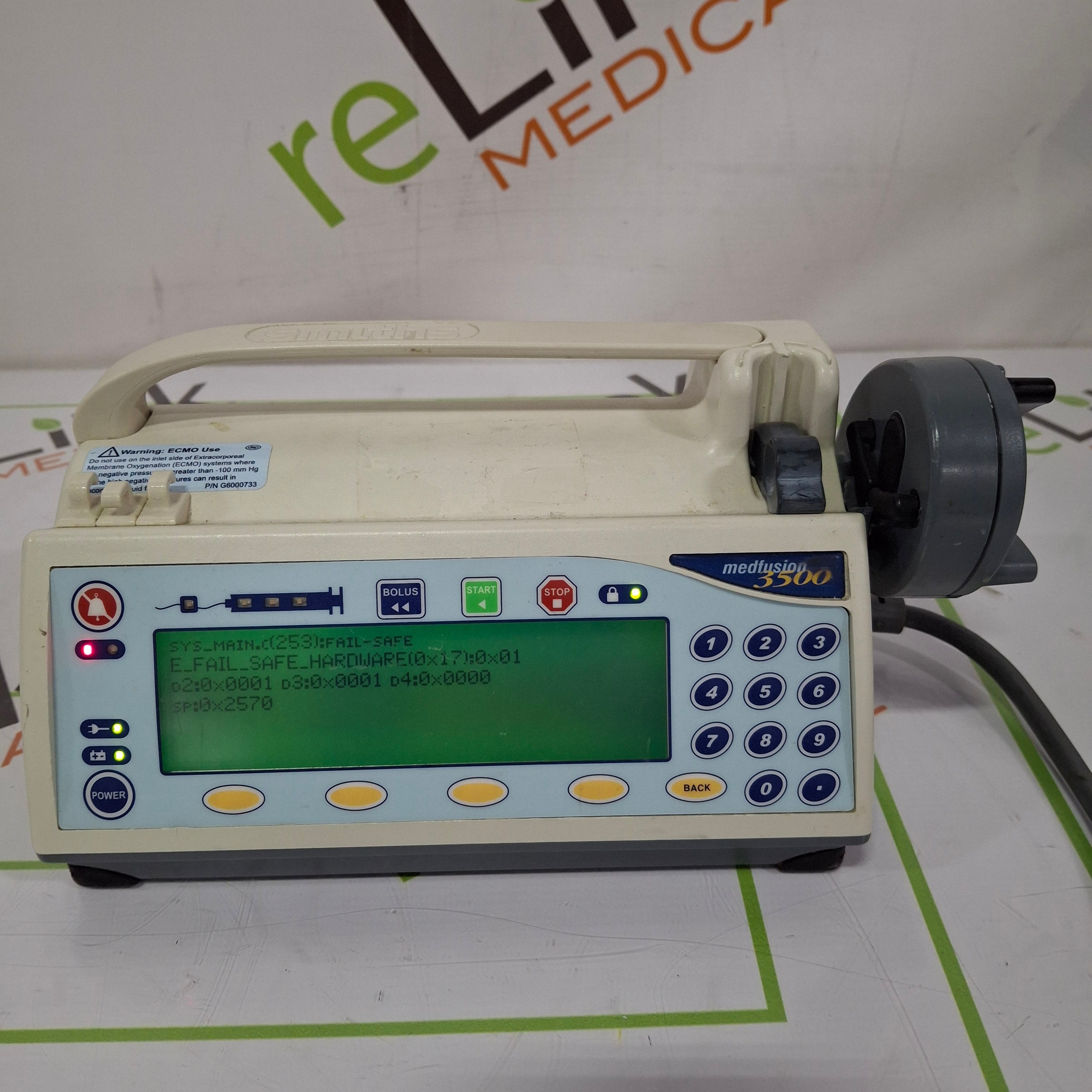 Smiths Medical Medfusion 3500 Syringe Infusion Pump