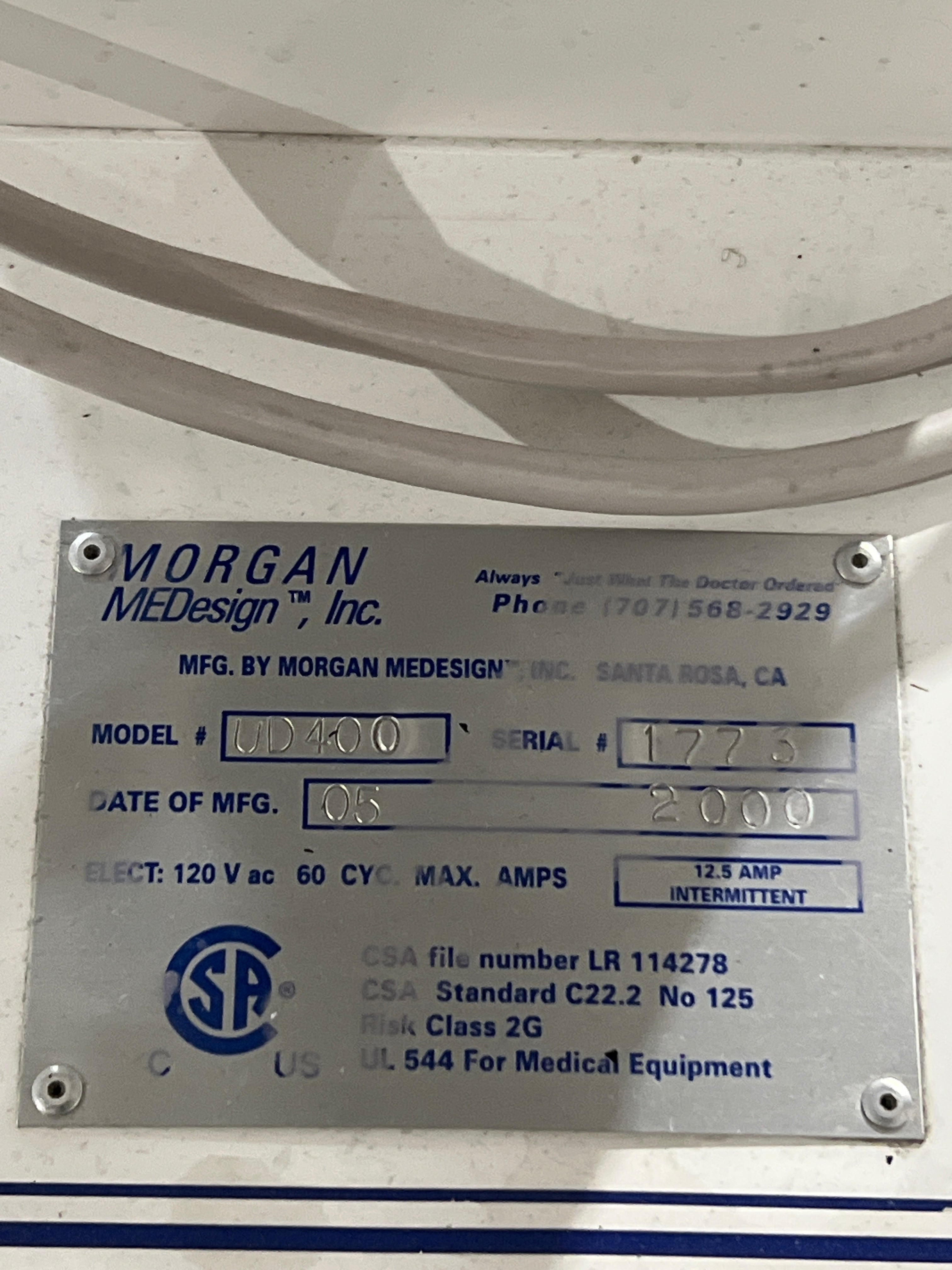 Morgan MeDesign, Inc. UD400 C-Arm Table