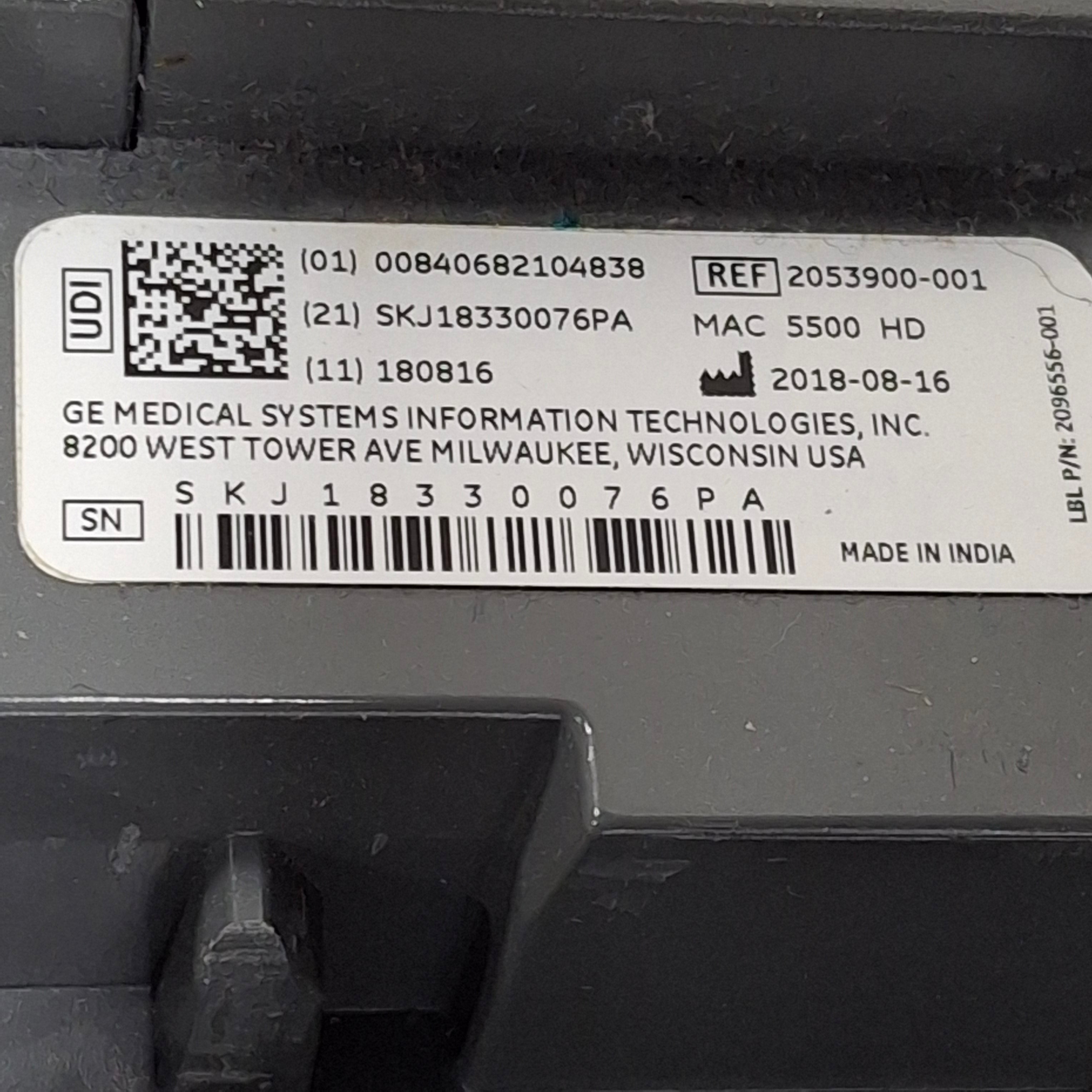 GE Healthcare MAC 5500 HD ECG without CAM Module