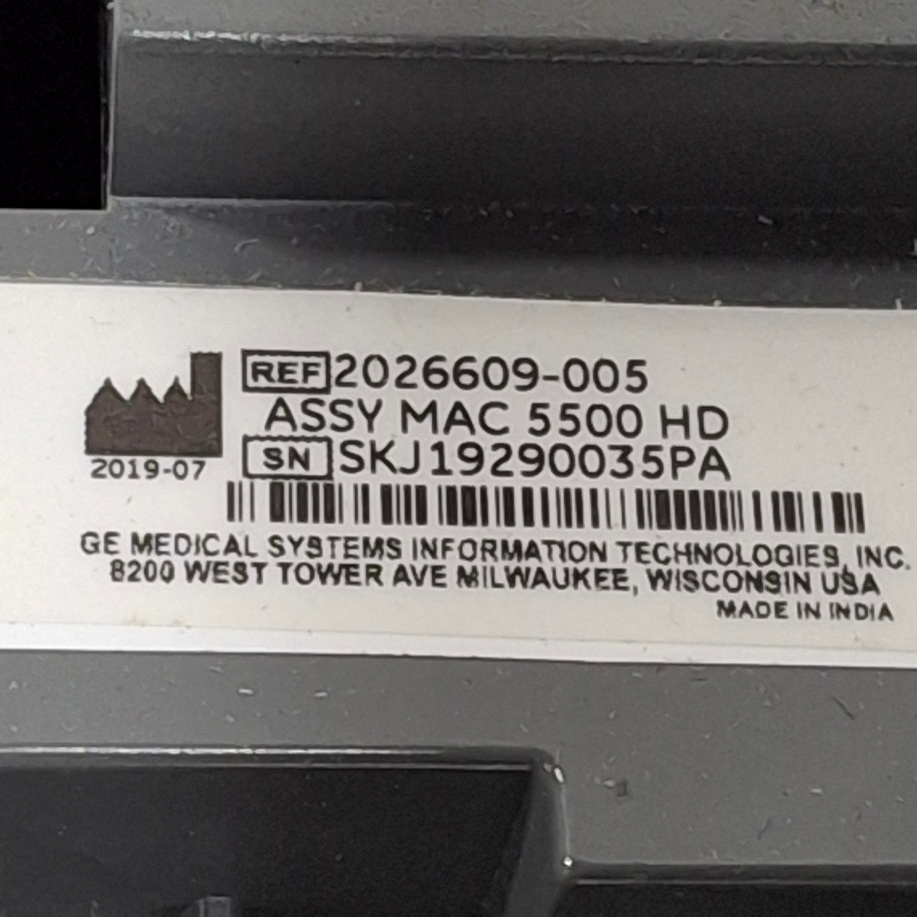 GE Healthcare MAC 5500 HD ECG without CAM Module