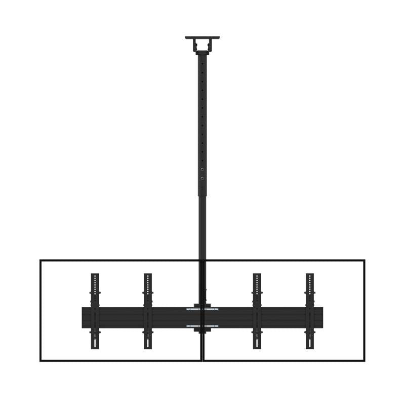 Kanto Back-to-Back Quad Screen TV Ceiling Mount for Four 40" to 45" TVs