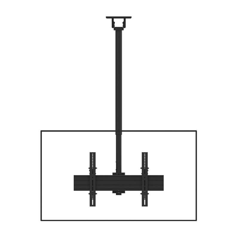 Kanto Back-to-Back Dual Screen TV Ceiling Mount for 40" to 80" TVs