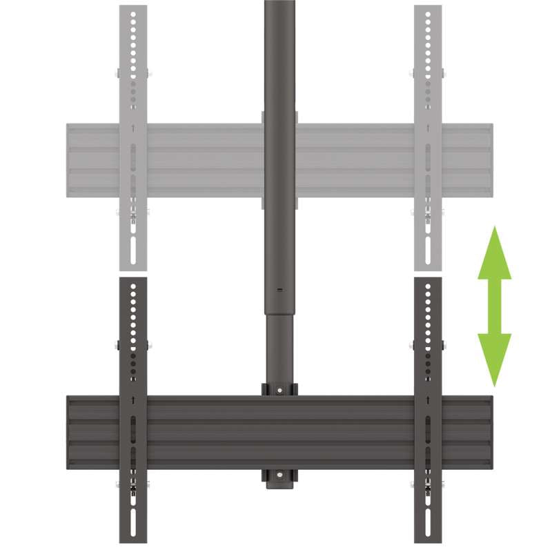 Kanto Outdoor Ceiling TV Mount for 37-inch to 70-inch TVs, Galvanized