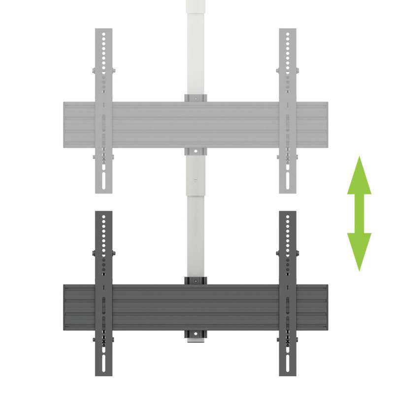 Kanto Ceiling TV Mount for 37-inch to 70-inch TVs, White