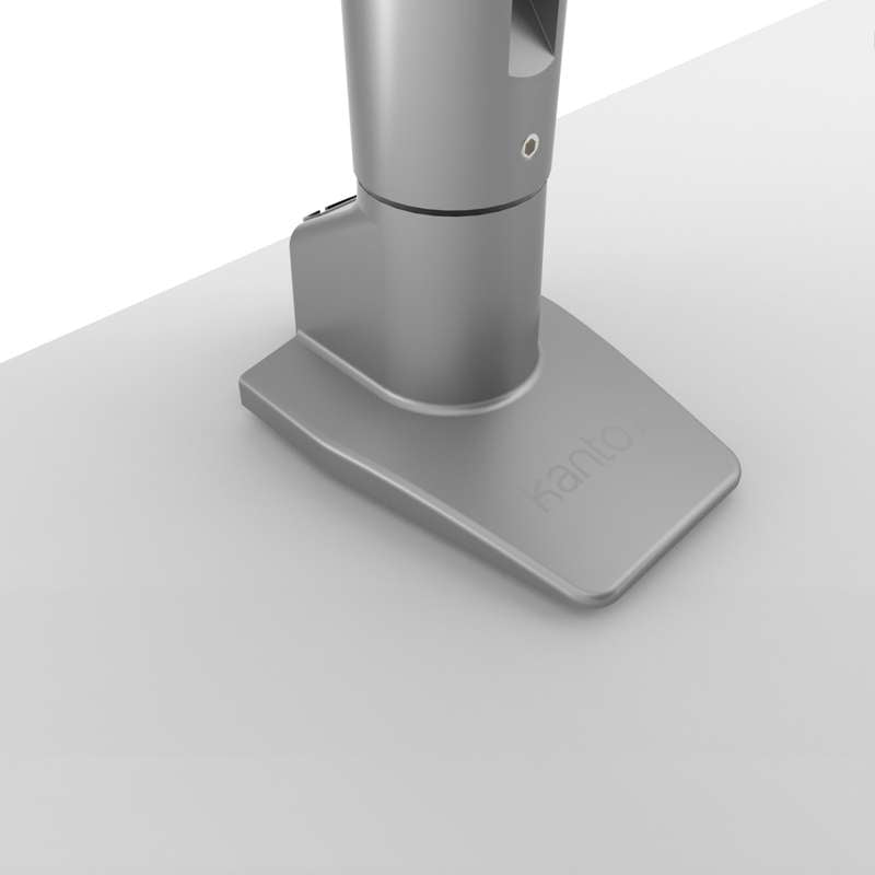 Kanto Single-Monitor Gas Shock Desktop Mount for 17-inch to 32-inch Displays - Silver