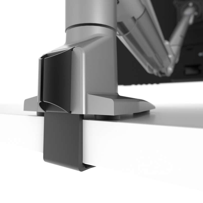 Kanto Single-Monitor Gas Shock Desktop Mount for 17-inch to 32-inch Displays - Silver