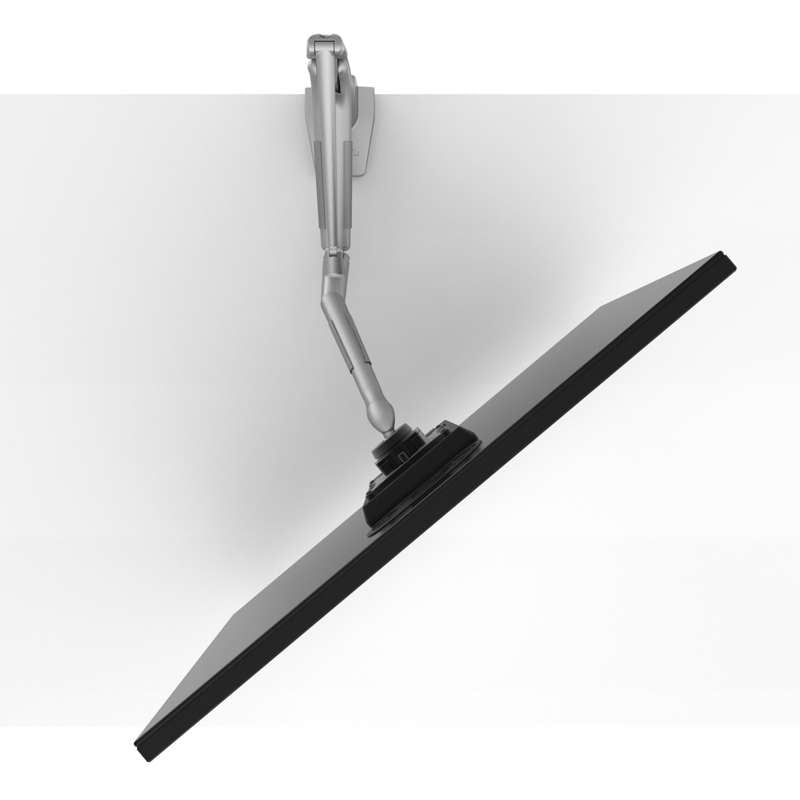 Kanto Single-Monitor Gas Shock Desktop Mount for 17-inch to 32-inch Displays - Silver