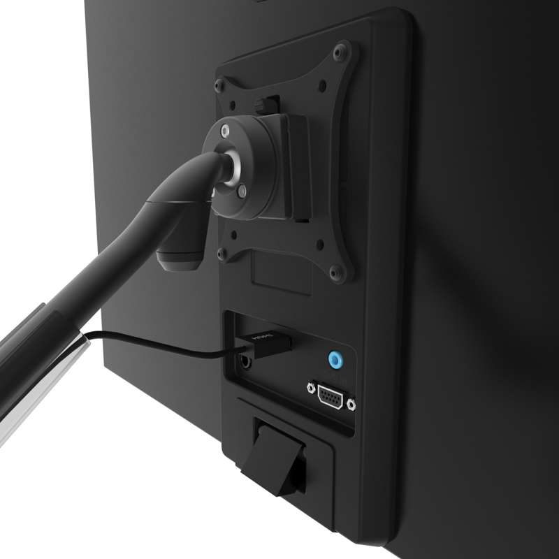 Kanto Single-Monitor Gas Shock Desktop Mount for 17-inch to 32-inch Displays - Black