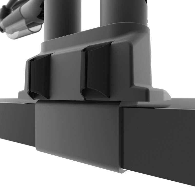 Kanto Dual-Monitor Gas Shock Desktop Mount for 17-inch to 32-inch Displays - Black