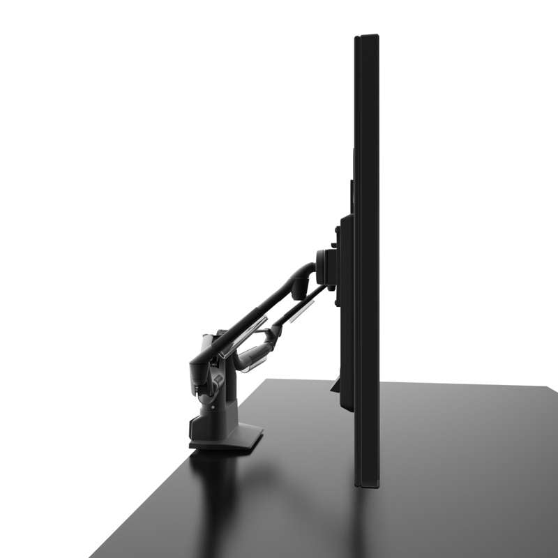 Kanto Dual-Monitor Gas Shock Desktop Mount for 17-inch to 32-inch Displays - Black