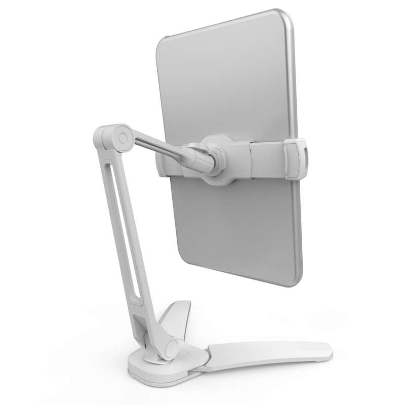 Kanto Universal Phone and Tablet Stand with Mounting Bracket / Folding Legs - White
