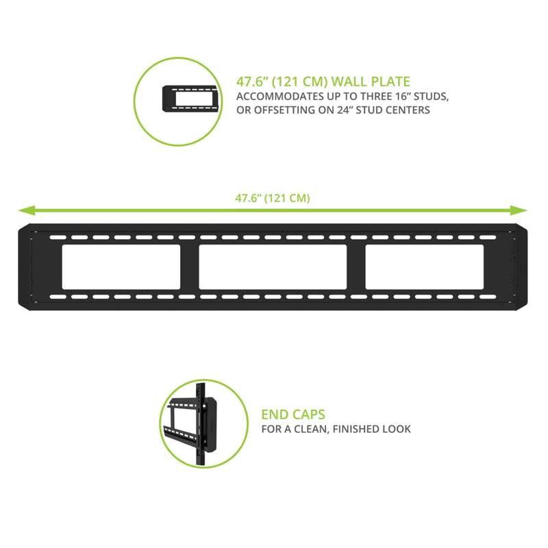 Kanto Fixed Low Profile TV Wall Mount for 55" - 120" TVs