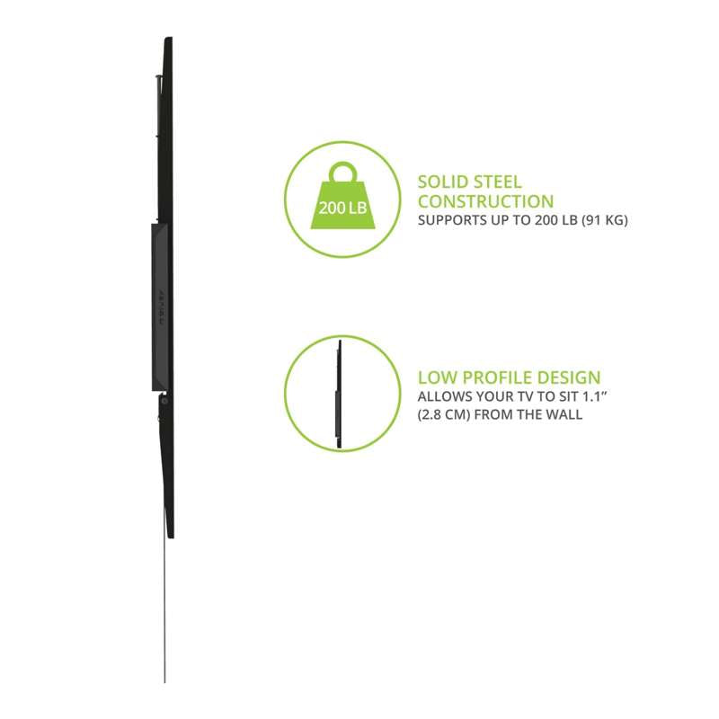 Kanto Fixed Low Profile TV Wall Mount for 55" - 120" TVs