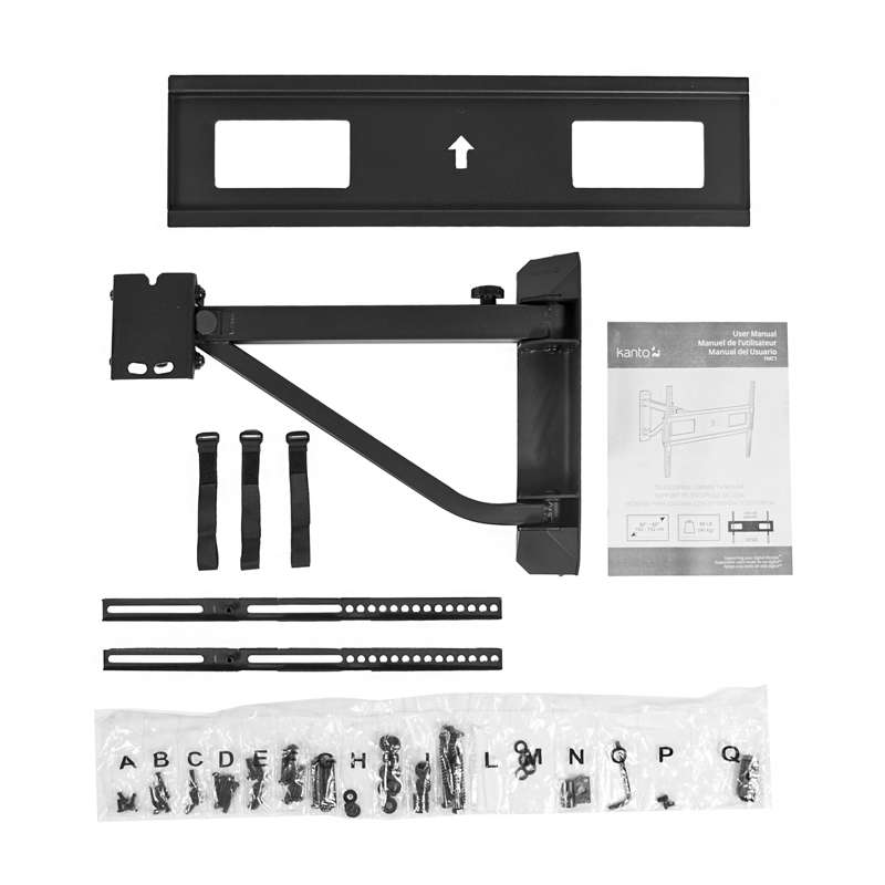 Kanto Telescoping Corner TV Mount for 40-inch to 60-inch TVs - Black