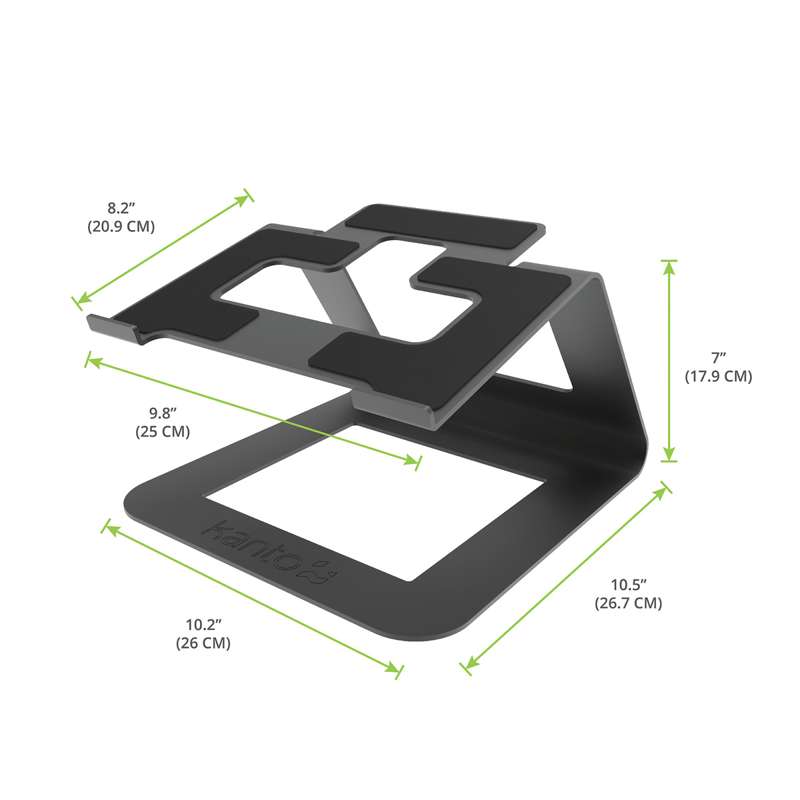 Kanto Ergonomic Universal Riser Laptop Stand - Black