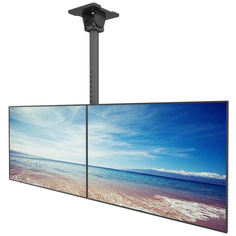 Kanto Menu Board Ceiling Mount System with Tilting Arms for 40-Inch to 60-Inch TVs (2 wide, 1 high, 1 sided)