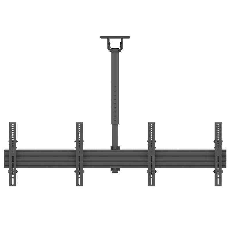 Kanto Menu Board Ceiling Mount System with Tilting Arms for 40-Inch to 60-Inch TVs (2 wide, 1 high, 1 sided)