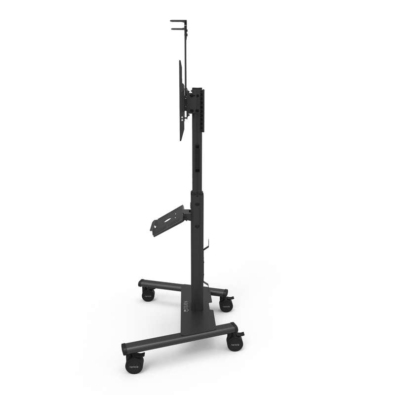 Kanto Rolling TV Stand with Keyboard Tray for 37-inch to 77-inch TVs - Compatible with Logitech Tap and Rally Bar Conferencing Device