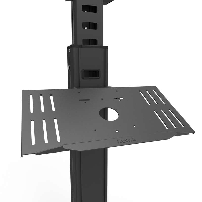 Kanto Rolling TV Stand with Keyboard Tray for 37-inch to 77-inch TVs - Compatible with Logitech Tap and Rally Bar Conferencing Device