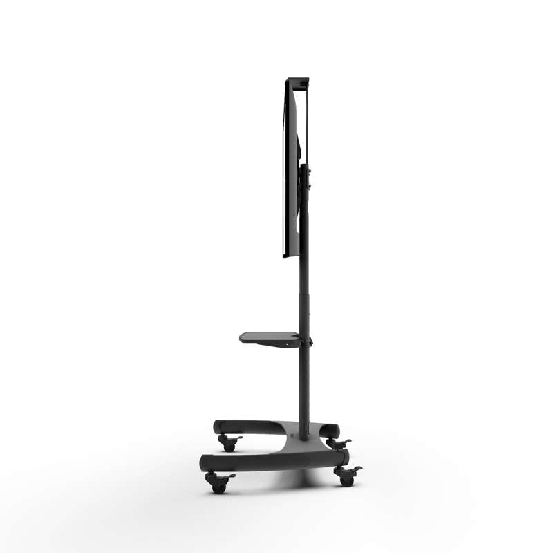 Kanto Rolling TV Stand for 37-inch to 65-inch TVs and Interactive Displays - Black