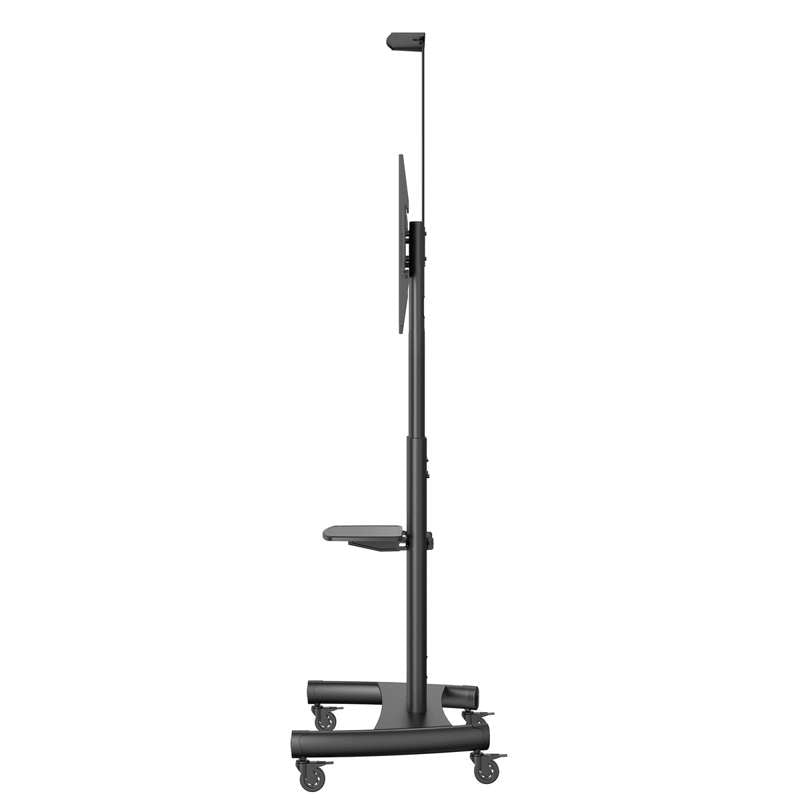 Kanto Rolling TV Stand for 55-inch to 86-inch TVs and Interactive Displays - Black