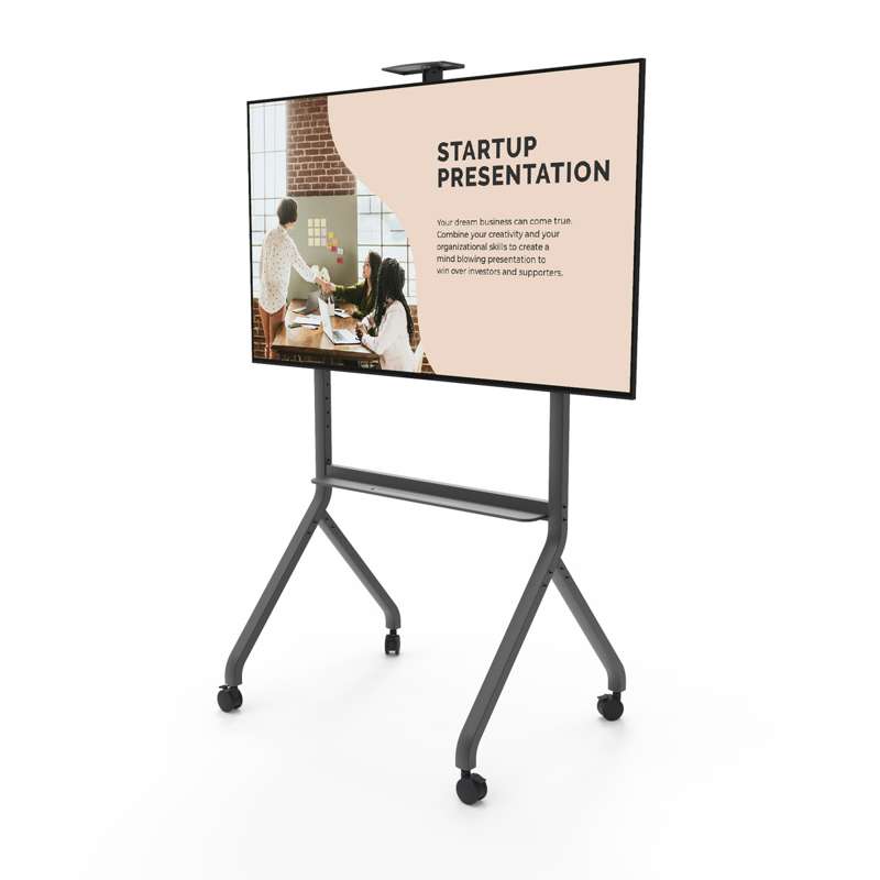 Kanto Heavy Duty Height Adjustable Rolling TV Stand for 55" - 100" Screens