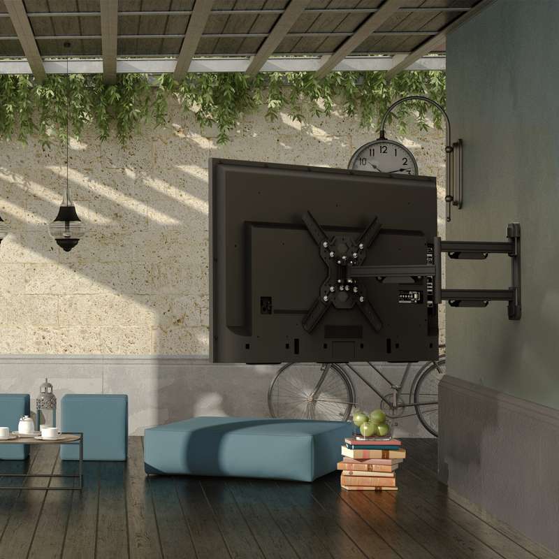 Kanto Outdoor Full Motion TV Wall Mount for 37-inch to 60-inch TVs -Galvanized