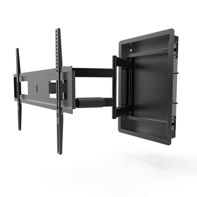 Kanto Recessed In-Wall Full Motion TV Mount for 46-inch to 80-inch TVs