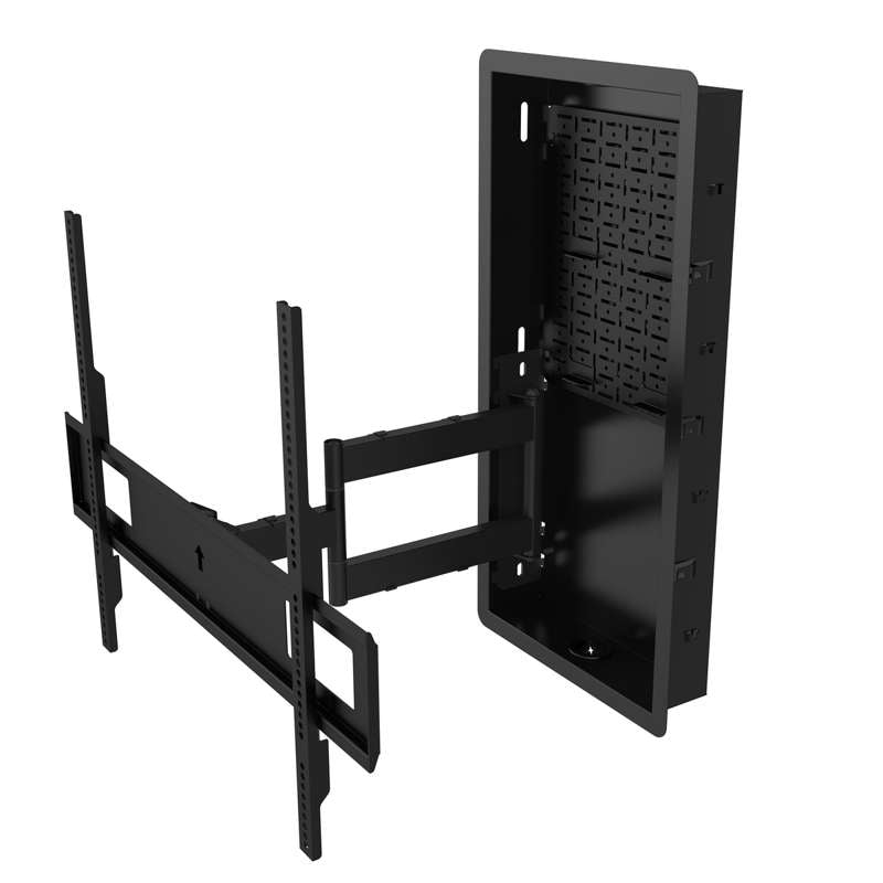 Kanto Pro Series Recessed In-wall Full Motion Articulating TV Mount for 65" - 90" TVs