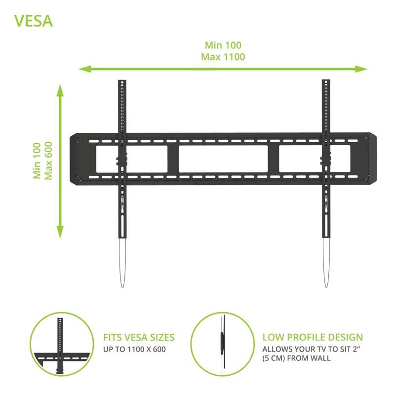Kanto Tilting TV Wall Mount for 55" - 120" TVs