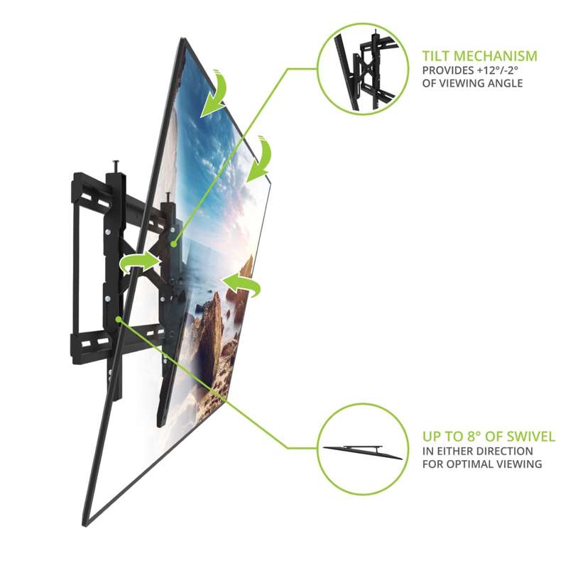 Kanto Extend and Tilting TV Wall Mount for 43" - 90" TVs