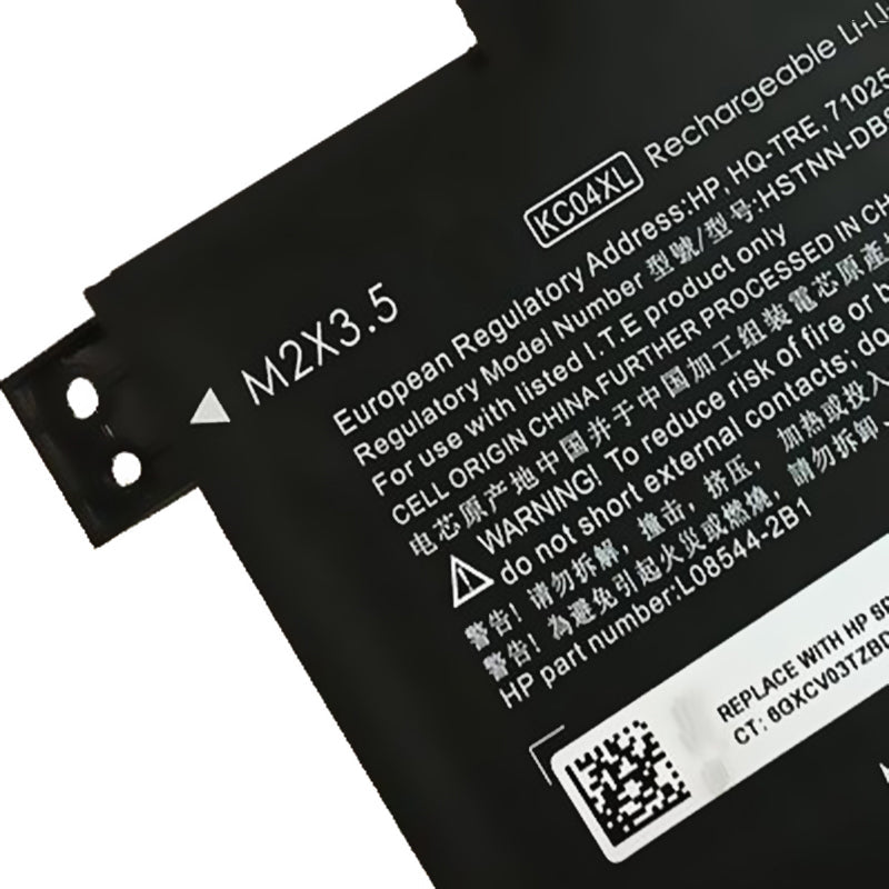 KC04XL 15.4V 53.2Wh Battery for Hp ENVY 13-AH1002TX HSTNN-IB8K
