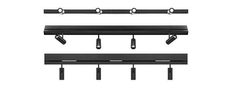 Kscape RAIL Track Ready 24V Lighting and Audio System, Black