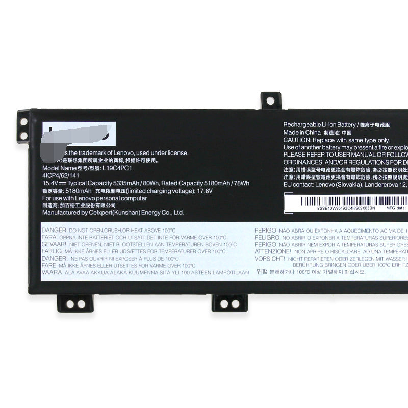 Lenovo L19C4PC1 L19M4PC1 Legion 5 15ARH05 Legion 7 Laptop Battery