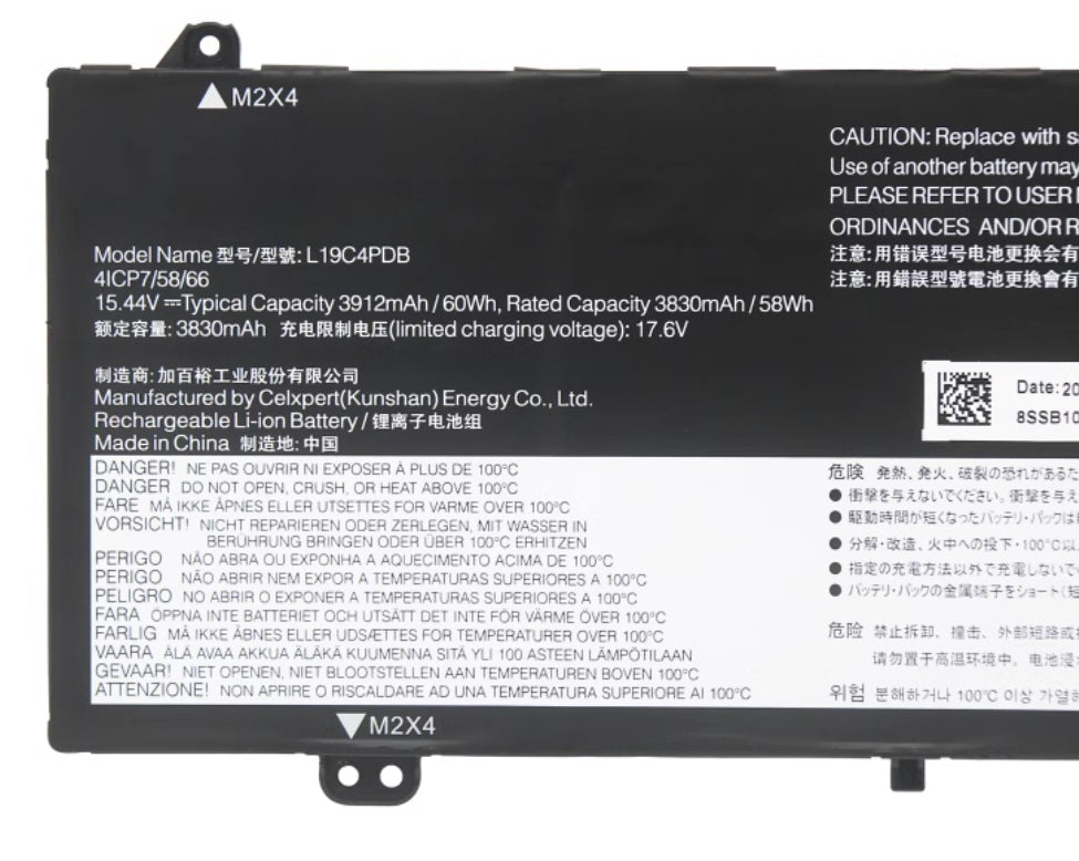 Lenovo ThinkBook 15 G4 IAP 14s Yoga ITL L19C4PDB L19M4PDB Replacement Battery