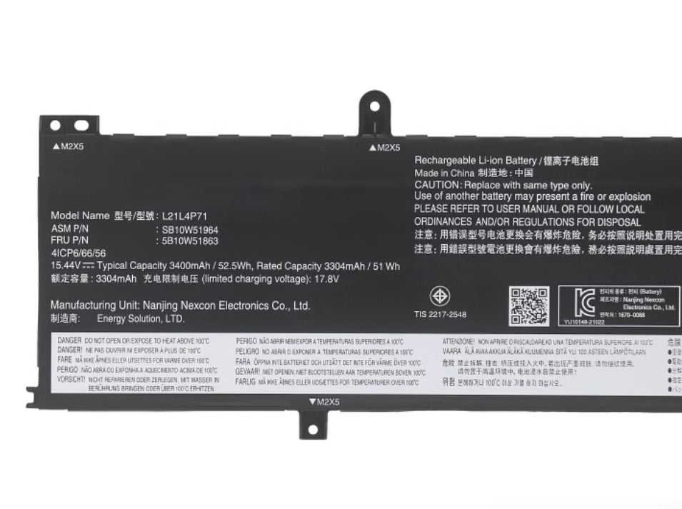 Lenovo L21M4P71 L21C4P71 L21D4P71 L21L4P71 ThinkPad T14 P14s Gen Battery
