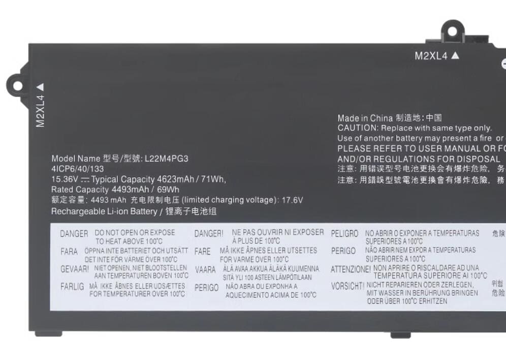 L22M4PG3 Battery for Thinkbook 16 G5+ IRH APO ARP  L22C4PG3 L22D4PG3 L22L4PG3