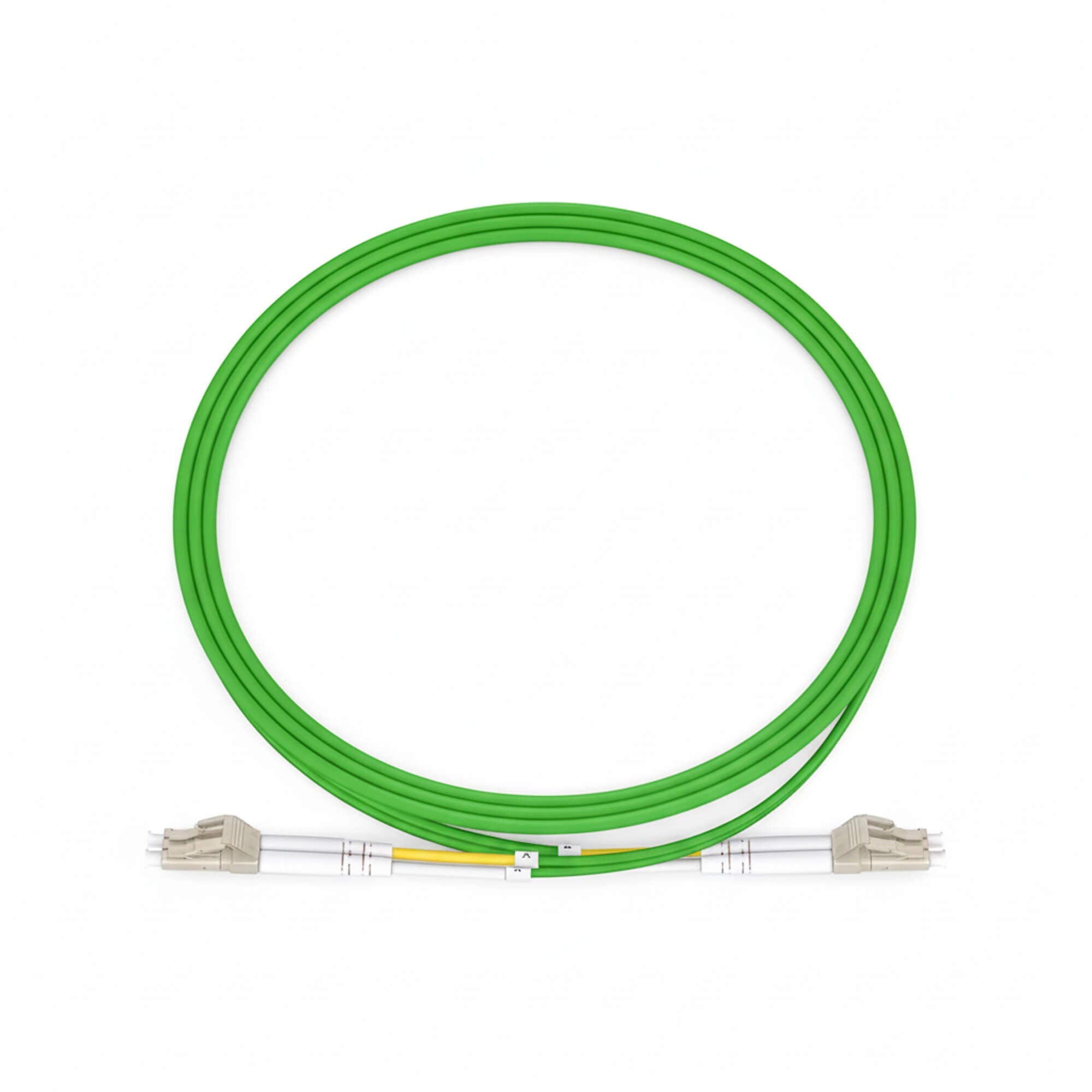 NSComm LC UPC to LC UPC Duplex Multimode(OM5) Fiber Patch Cable, 2 Fibers, 2.0mm OFNR