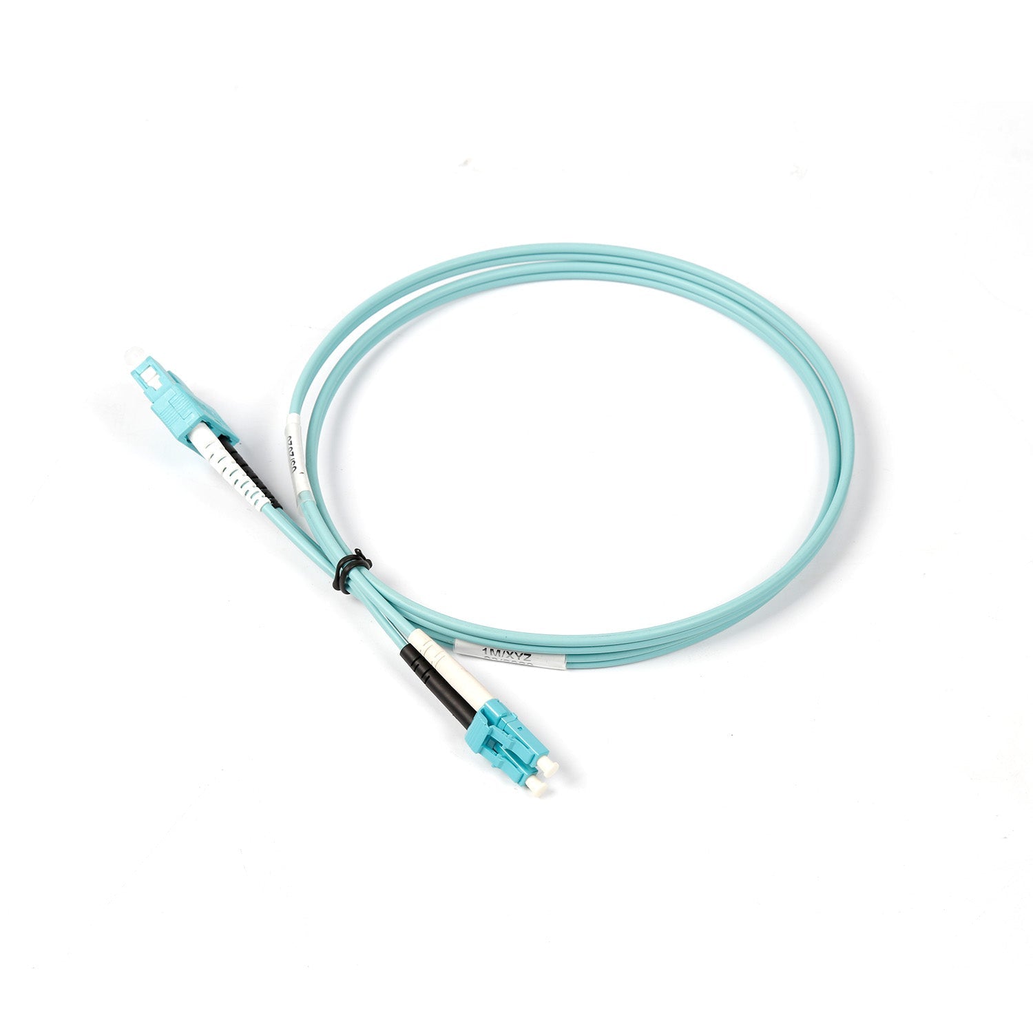 NSComm LC UPC to SC UPC Duplex Multimode(OM3) Fiber Patch Cable, 2 Fibers, 2.0mm OFNR