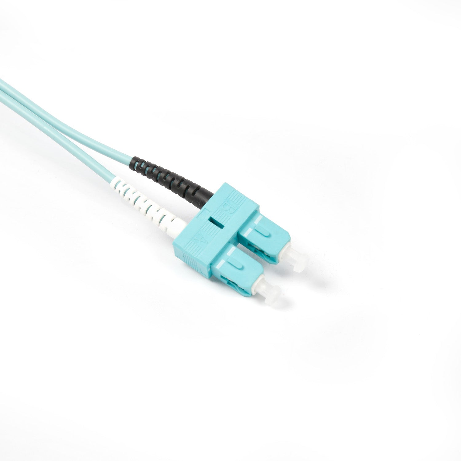 NSComm LC UPC to SC UPC Duplex Multimode(OM3) Fiber Patch Cable, 2 Fibers, 2.0mm OFNR