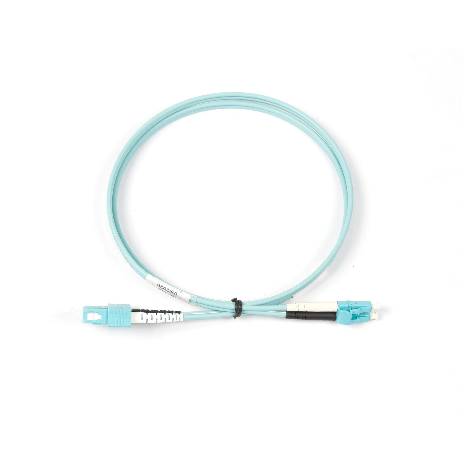 NSComm LC UPC to SC UPC Duplex Multimode(OM4) Fiber Patch Cable, 2 Fibers, 2.0mm OFNR